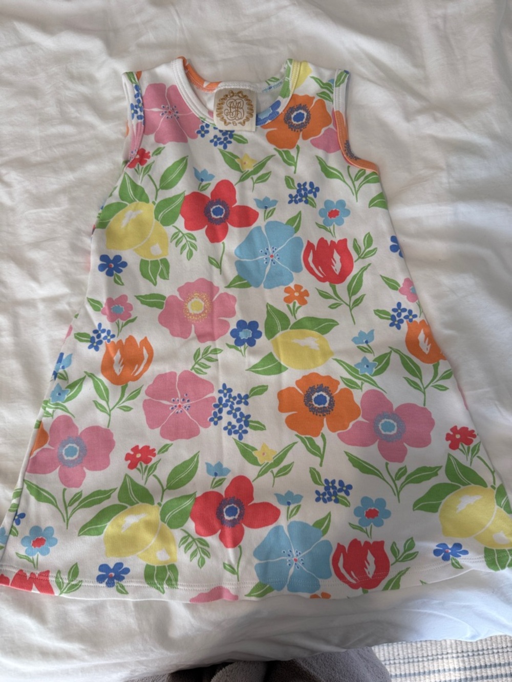 Colorful Floral A-Line Tank Dress